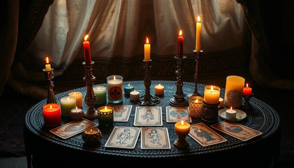 interpretación de velas en el tarot