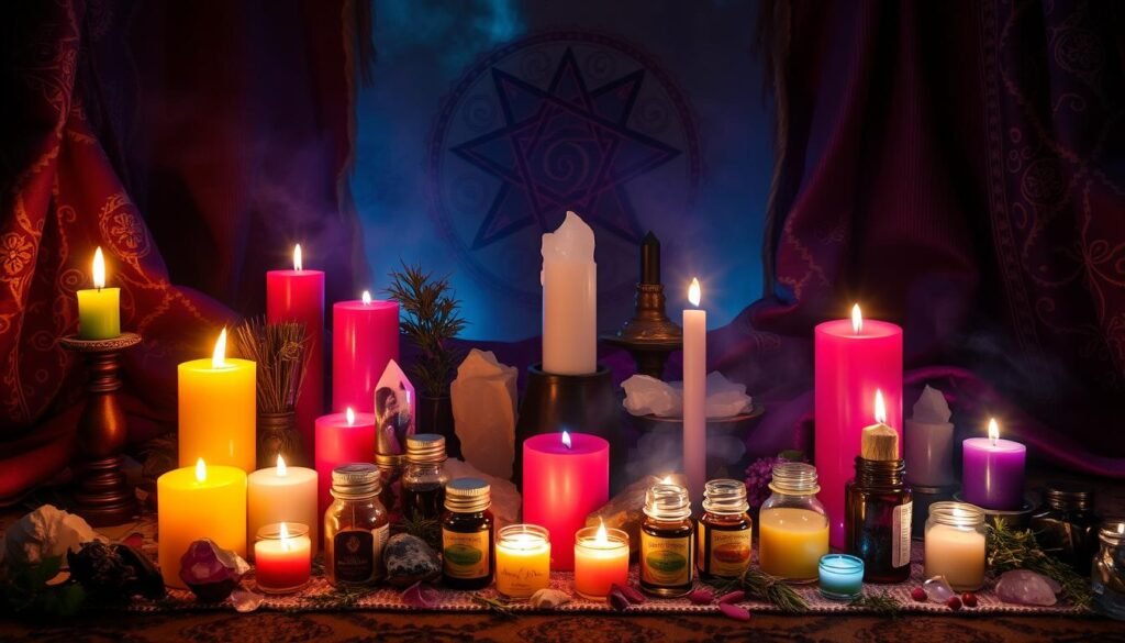 materiales necesarios para hechizos con velas