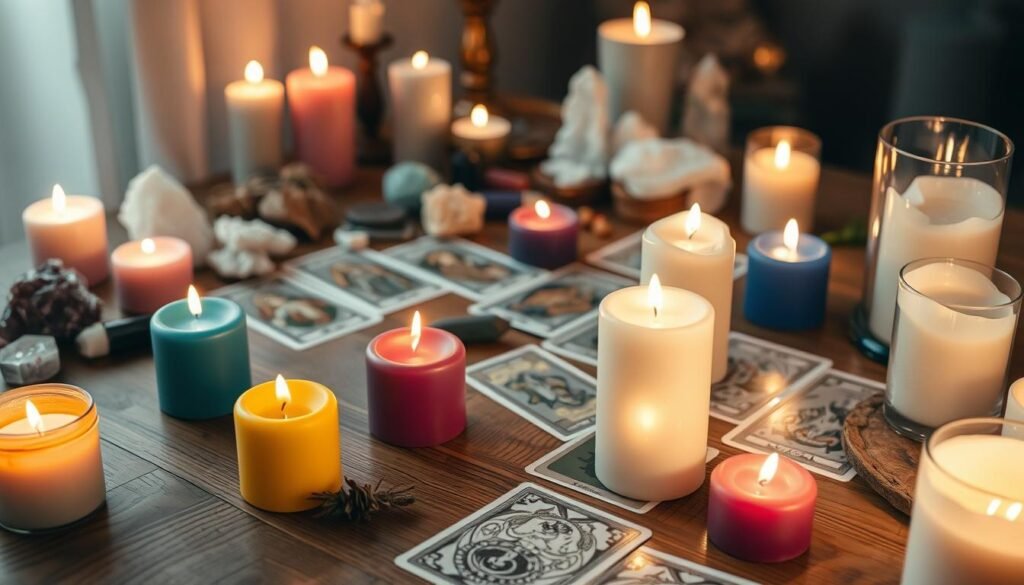 ritual de velas en el tarot femenino